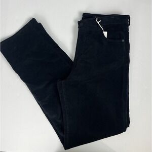 AG Alexxis Extended High-rise Vintage Fit Black Corduroy Pants Sz 33x36